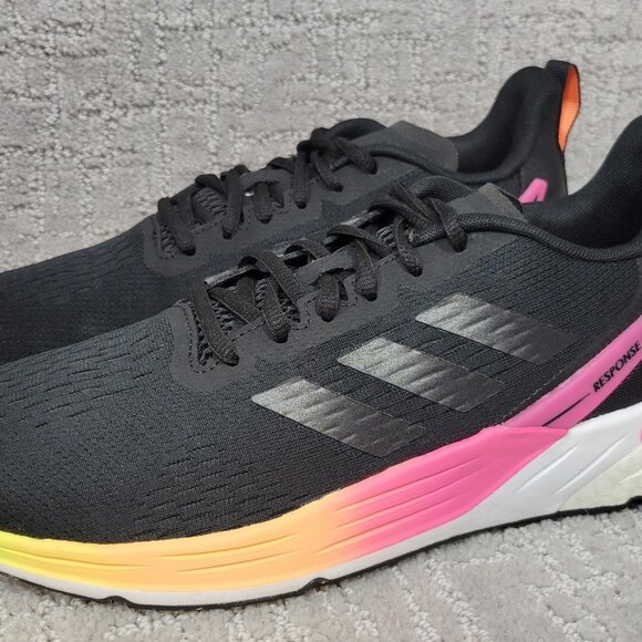 Adidas Response Super Women's Size US 9 Black Lace Up Athletic Running Sneakers. - Picture 2 of 10